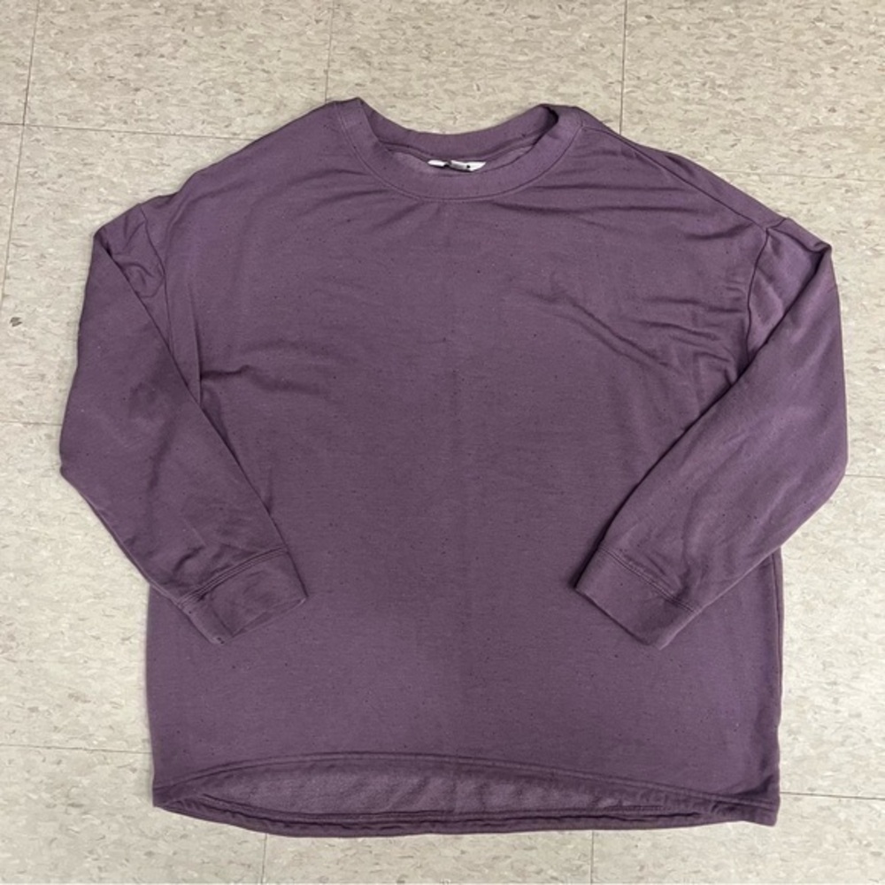 Three dots speckled, long sleeve, pullover, women’s